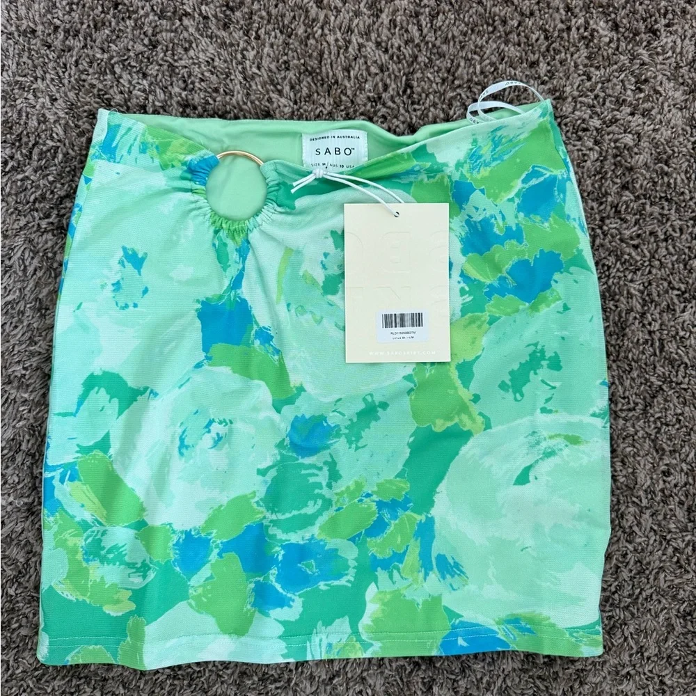 SABO GREEN SKIRT - Picture 4 of 4